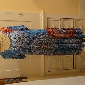 Korsrs print stretch knit dress Sz XL 🎁